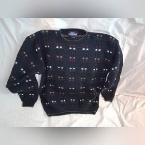 Vintage Patriot Sweater By Exacta Size Large Made in USA